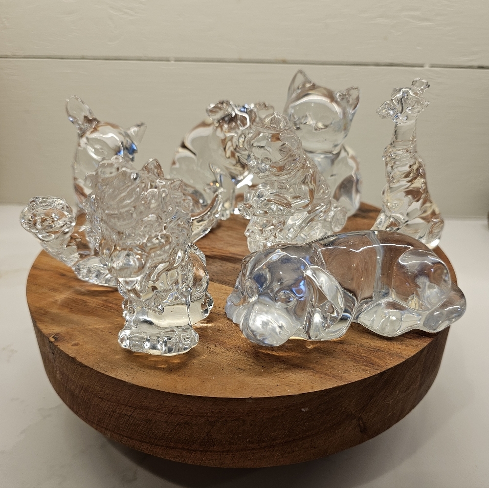Vintage Princess House Lead Crystal Animal Collection – 8 Pieces w/ Boxes